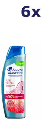 Image de Lot de 6 shampoings Head & Shoulders - 250 ml - Pamplemousse pur et intense
