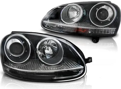 Obrázok produktu pre Dizajnové svetlomety pre VW Golf 5 03-09 čierne