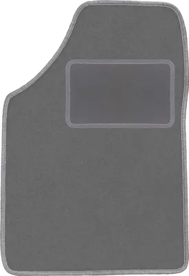 Produktbild von Fahrerfußmatte Velours graphit passend für Renault Kangoo I (1997-2008, kombivan) – mit Befestigungen – passgenau