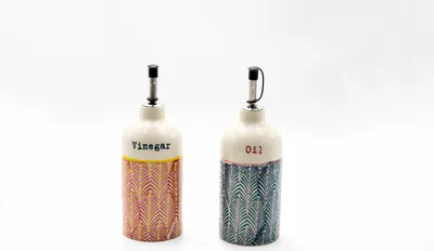 Produktbild von Essig- & Ölflasche Set Steinzeug MIX`N`MATCH Landhausstil