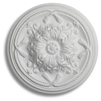 Produktbild von Decosa Rosette Esmeralda, weiß, Ø 45 cm - 1 Stück