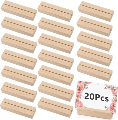 Productafbeelding van Houten Kaart Houder 20x, Rectangular, voor Feest, Bruiloft, Verjaardag, Babyshower