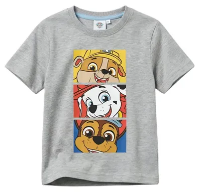 Produktbild von Paw Patrol Chase Marshall Kinder Jungen kurzarm T-Shirt Shirt - 122/128, Grau