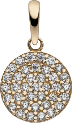 Produktbild von Anhänger 333 Gold Gelbgold 37 Zirkonia