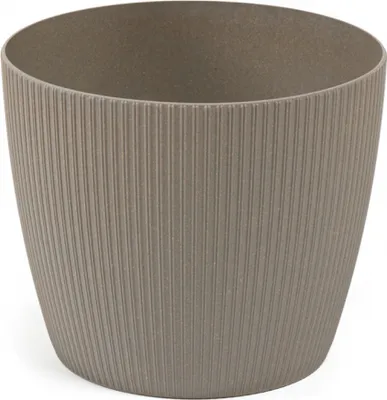 Obrázek produktu pro LAMELA spolka z organiczona odpowiedzi. Obal na květináč MAGNOLIA ECO - jumper šedá Ø 16 cm