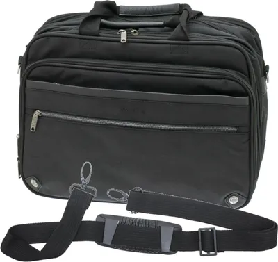 Produktbild von Akten Arbeits Umhänge Tasche Querformat 43 x30x20cm Groß Schwarz Davidts Bowatex