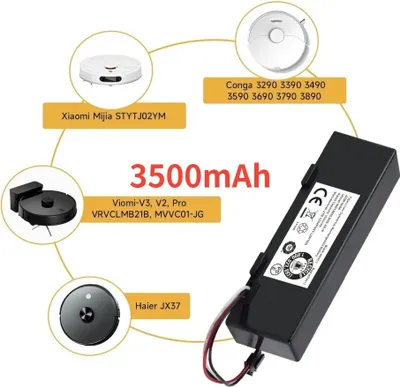 Productafbeelding van Lithium-ion batterij, hoge capaciteit 3500mAh, compatibel met verschillende modellen, 3500mAh