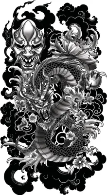 Produktbild von Temporäre Tattoo-Hülle DRACHE 14x30cm