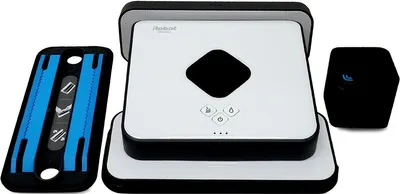Produktbild von iRobot Braava 390t, Schwarz, Weiß, Kunststoff, Quadratisch, Nickel-Metallhydrid (NiMH), 2000 mAh, 210 mm
