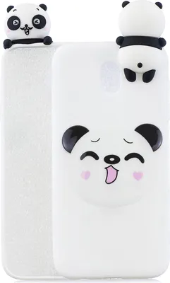 Produktbild von Für Redmi 8A 3D Cartoon Malerei Back Cover Soft TPU Handytasche Shell Smiley Panda