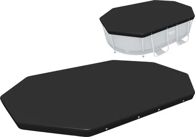 Produktbild von Abdeckung für ovalen Rahmenpool 300 x 200 x 84 cm Bestway 58424
