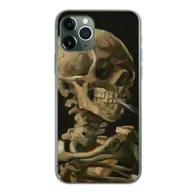 Obrázek produktu pro Kryt na mobilní telefon pro Apple iPhone 11 Pro Hlava kostlivce s hořící cigaretou - Vincent van Gogh Silikonové měkké pouzdro