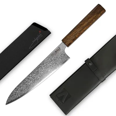 Productafbeelding van GYUTO 20 cm SPG2 professioneel koksmes van damaststaal handgemaakt in Japan