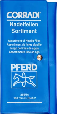 Produktbild von PFERD TOOLS 12314084 CORRADI needle file set Swiss cut 2 in PVC roll bag Length 160 mm 1 pc(s)