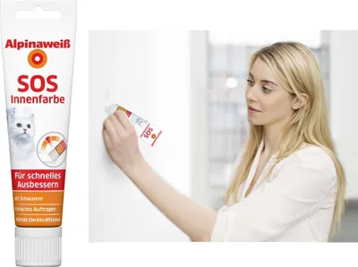 Produktbild von Alpinaweiß SOS Innenfarbe 100 ml matt