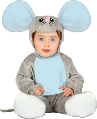 Maus Kostüm Fips für Babys & Kleinkinder Gr. 68-92 Tier Tierkostüm Fasching Karneval Kinderfasching Mottoparty