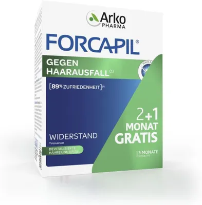 Produktbild von ARKOPHARMA - FORCAPIL® Gegen Haarausfall - Haar-Vitamine - Beugt Haarausfall vor - Stärke - Glanz - devitalisierte Haare und Nägel - Venushaar