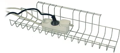 Produktbild von Twinco Kabelkorb B490xT100xH80-85mm silber - 14197-8
