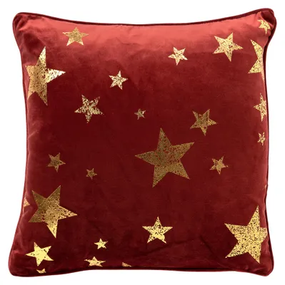 Produktbild von Textino Dekokissen Stars 45x45 cm Rot