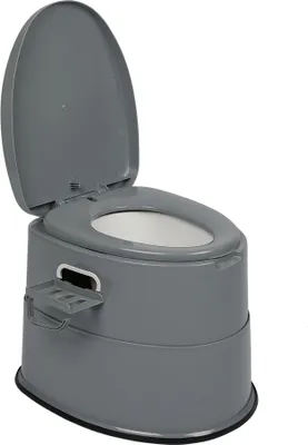 Produktbild von Outdoor Campingtoilette mit Antirutschmatte grau 50*40*42cm