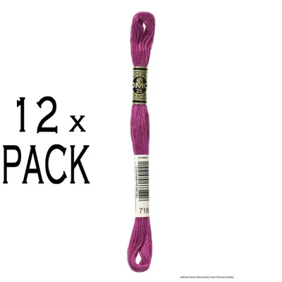 Productafbeelding van 12 bollen DMC Stickgaren Mouline Special 117MC - 718, 6-strengs, 8 meter, verpakkingseenheid