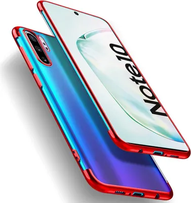 Produktbild von Conie Silikon Schutzhülle für Samsung Galaxy Note 10 Tasche Case Cover Bumper Hülle Rand in Rot