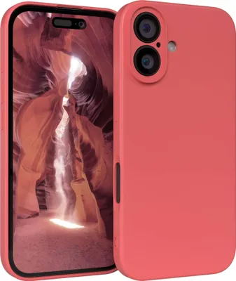 Produktbild von EAZY CASE - TPU Hülle für Apple iPhone 16, TPU Case stoßfeste Handyhülle, weiches Cover mit Kameraschutz, Silikonhülle in Rot
