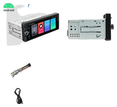 Zdjęcie produktu dla Radio samochodowe, ekran dotykowy, port USB typu C, kamera 4-64G z 12 diodami LED