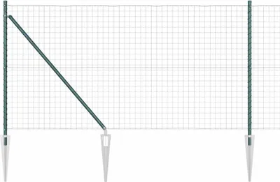 Immagine prodotto di vidaXL Recinzione in filo saldato con punte 25 x 1,2 m (L x A)