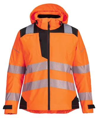Produktbild von Portwest PW389 PW3 Warnschutz-Regenhose für Damen Orange/Black Gr. M