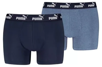 Produktbild von Herren-Boxershorts PUMA ELEMENTS MEN BASIC BOXERS 2P 93875310 DENIM Größe: XL