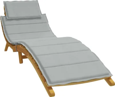 Image de BEI CLORIS Coussin pour bain de soleil Melange gris clair 186x58x3 cm Tissu 2024 Nouveau3141645