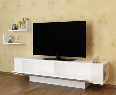 Image de Skye Decor, Ekol - White, Meubles TV, blanc, 150 x 40 x 31,5 cm