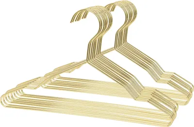 Produktbild von Harbour Housewares Metall-Kinderkleiderbügel - Gold - 20er-Pack