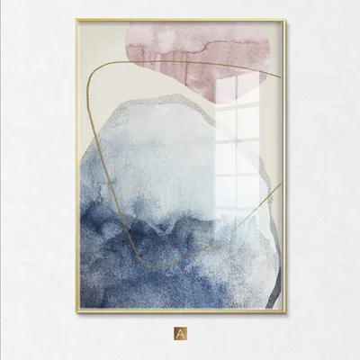 Produktbild von TPFLiving Kunstdruck LW-53 (OHNE RAHMEN) Poster - Leinwand - Wandbild - Hochauflösender Giclée-Druck, langlebig und hochwertig - Nordic Art - Abstrakte Strukturen - Bilder Wohnzimmer -  - Größe: 40x50cm