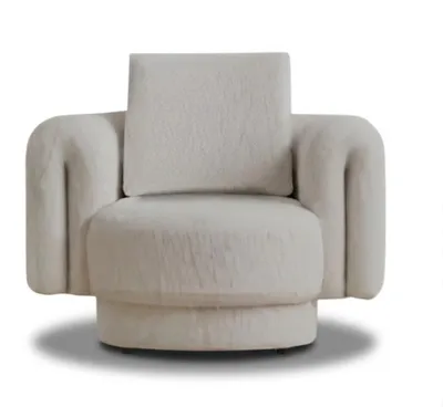 Image de Fauteuil design de style Japandi, en bois, moderne.