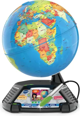 Produktbild von VTech Mijn Interactieve Video Globe, 7 Jahr(e), Sprachfunktion, Batterien erforderlich, AA, Synthetisch, Mehrfarbig