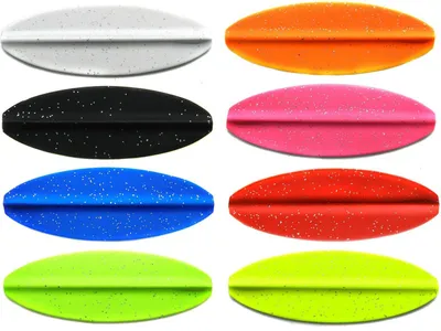 Produktbild von Paladin Durchlaufblinker - Forellenblinker Inline Spoon, Gewicht:5g, Farbe:blau-glitter/weiß-glitter
