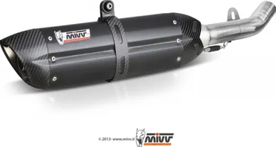 Image de Échappement Mivv Suono SLIP-ON en acier inoxydable noir, avec homologation (ABE), pour Suzuki GSX-R 750