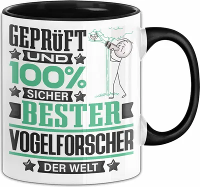 Produktbild von Vogelforscher Geschenk Lustiger Spruch für Vogelforscher Geschenkidee Bester Vogelforscher Der Welt (Schwarz)
