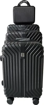 Produktbild von Hartschalenkoffer 4er-Set Mabell Schwarz NTK-Collection