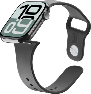 Produktbild von Cellularline Urban Band - Apple Watch 38/40/41/42 (Series 10/11) mm, Band, Smartwatch, Schwarz, Apple, Watch 38/40/41 mm, Silikon