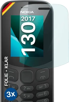 Produktbild von moex® 3x Schutzfolie kompatibel mit Nokia 130 (2017) - Displayschutzfolie dünn Folie, Klar