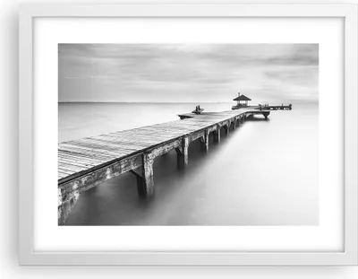Produktbild von Gerahmtes Poster - Weißer Rahmen - Thailand bucht strand brücke - 40x30 cm - Wand Bild - Wanddeko - Wandbilder - Wandposter - Bilderrahmen - Bilder - Kunstdruck - Wandbild - P2WAA40x30-2441