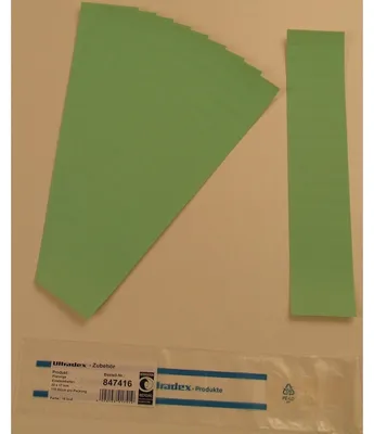 Produktbild von Einsteckkarten für 20mm Einsteckschiene 60x17mm VE=170 Stück lind