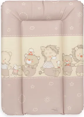 Produktbild von Ceba Baby Wickelauflage 50x70 cm Wickelunterlage Wickeltischauflage - Abwaschbar - Tierbabies Sterne