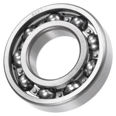 Tiefrille-Kugellager 6207, 35x72x17 mm, Chromstahl, offen