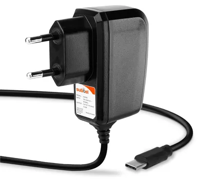 Image de subtel Chargeur de Qualité 1,2m, 2A / 2000mA compatible avec Google Pixel Buds, compatible avec Huawei FreeBuds 3, 5V USB C Type C Câble charge Adaptateur Secteur noir