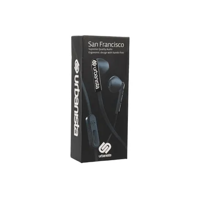 Produktbild von Urbanista San Francisco, Kabelgebunden, 20 - 20000 Hz, Anrufe/Musik, 16 g, Kopfhörer, Schwarz