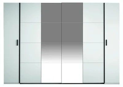 Obrázok produktu pre Skriňa raumhirsch, farba: biela, čierna, rozmery: 270 x 208 x 61 cm